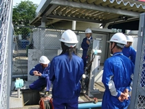 排水監視所での訓練2.JPG